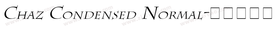 Chaz Condensed Normal字体转换
